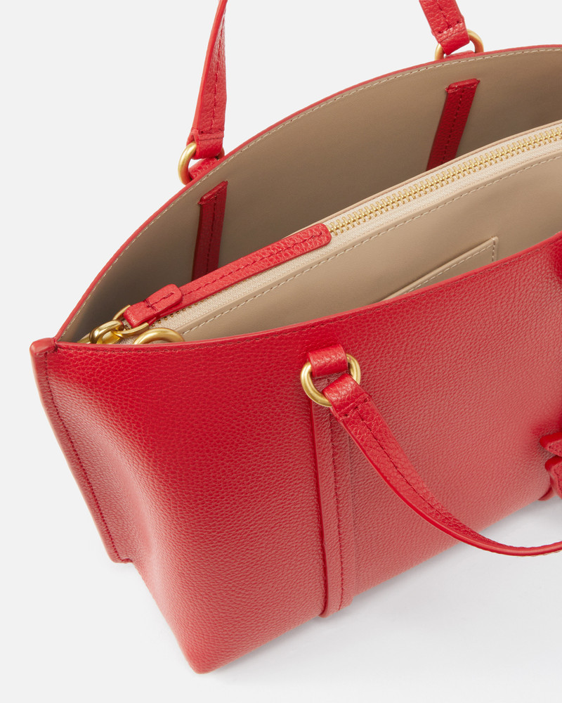 LARGE TUMBLED LEATHER SHOPPER BAG 4