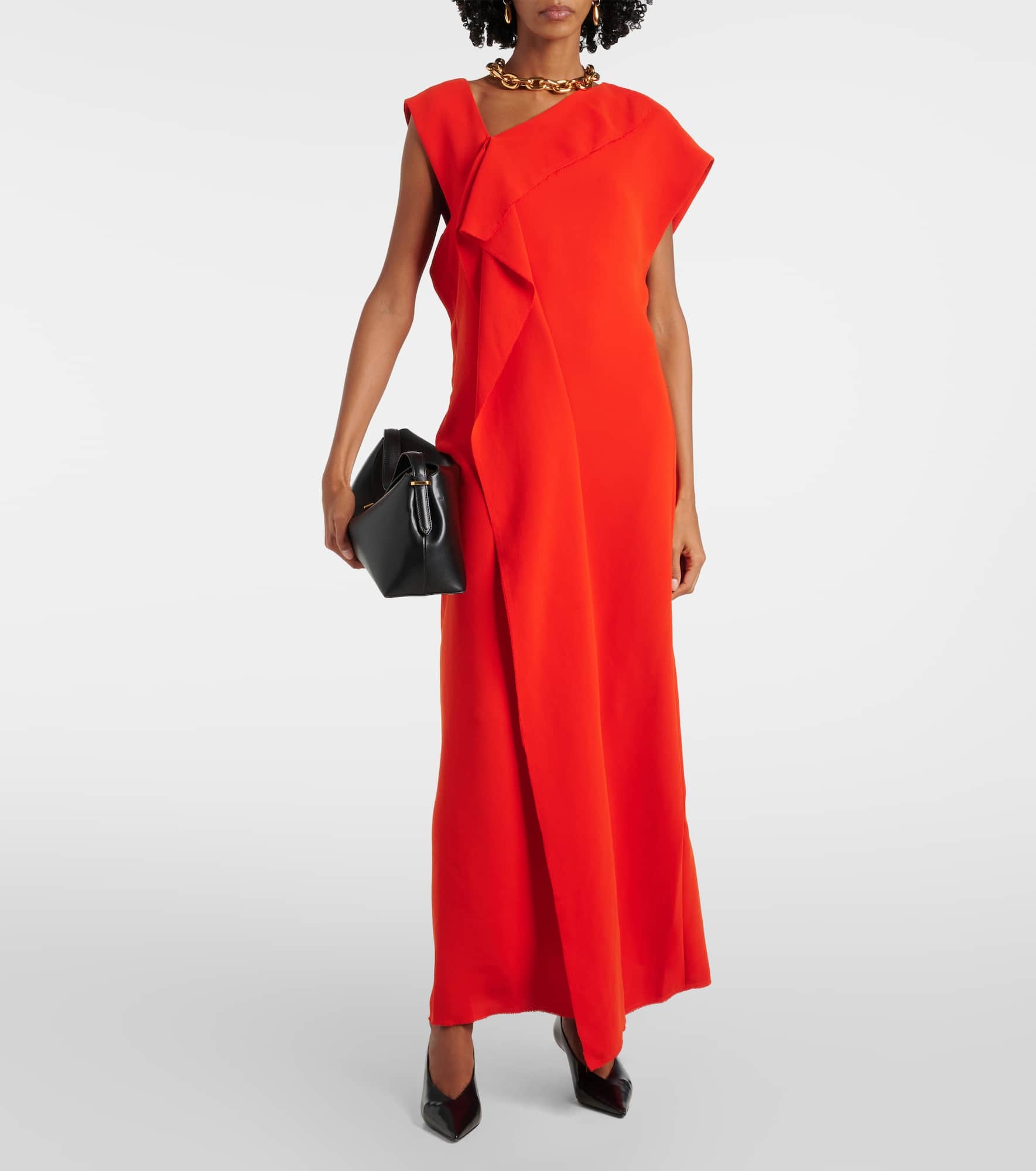 Asymmetric maxi dress - 2