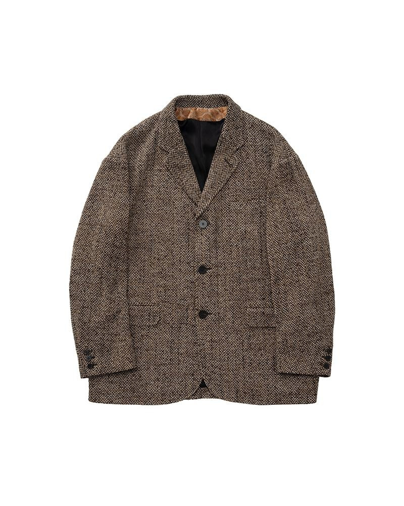 BOWEN BLAZER (SILK) BROWN - 1
