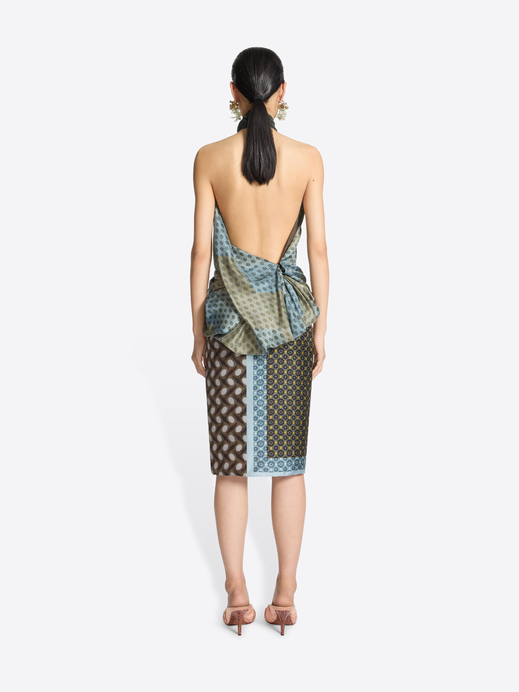 SILK HALTERNECK TOP - 4