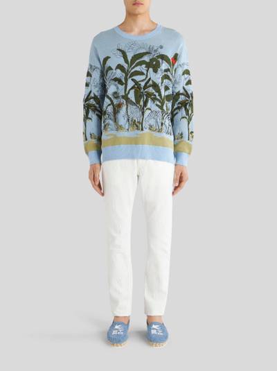 Etro JACQUARD JEANS WITH ZEBRAS outlook