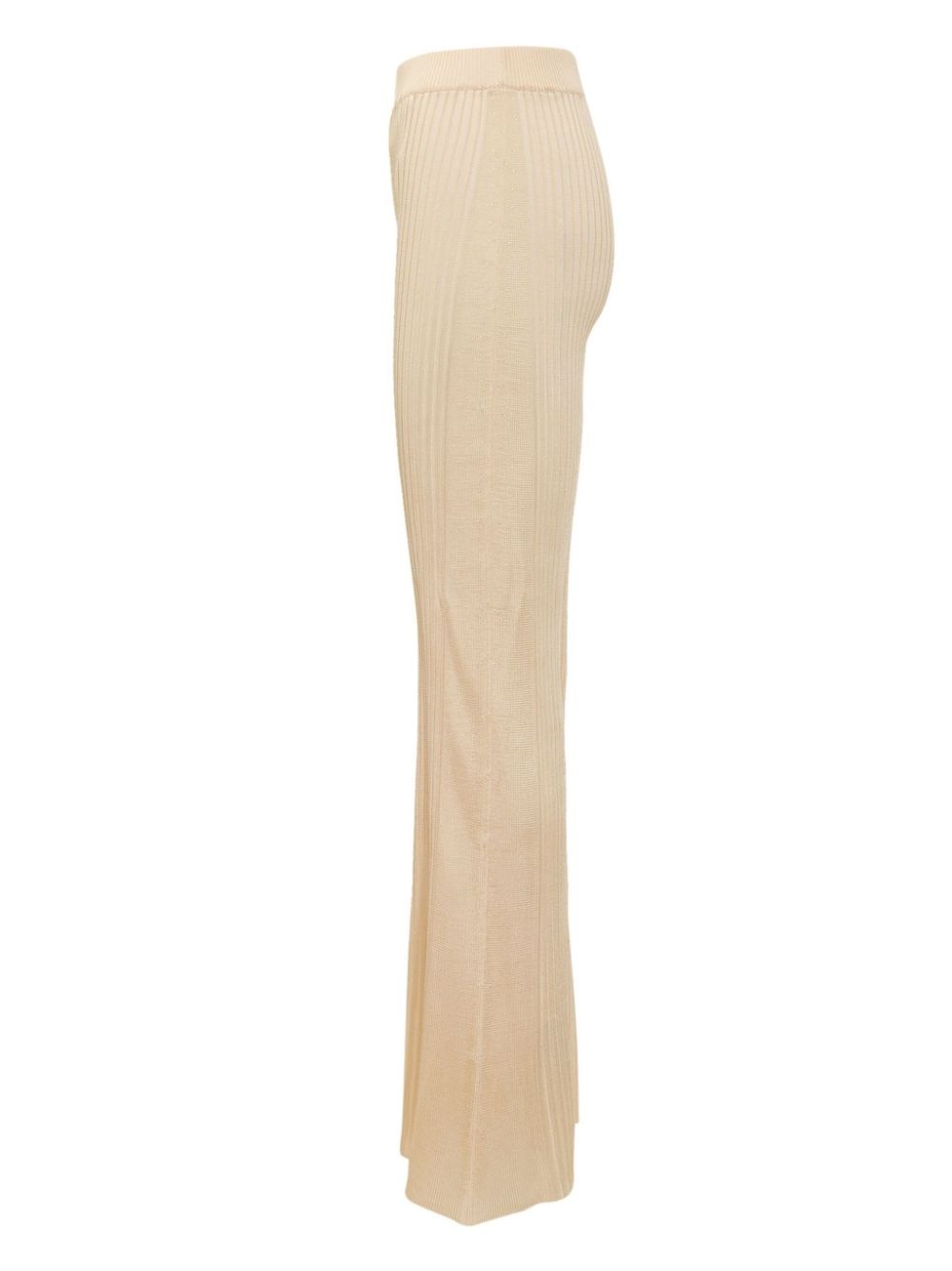 ribbed-knit trousers - 3