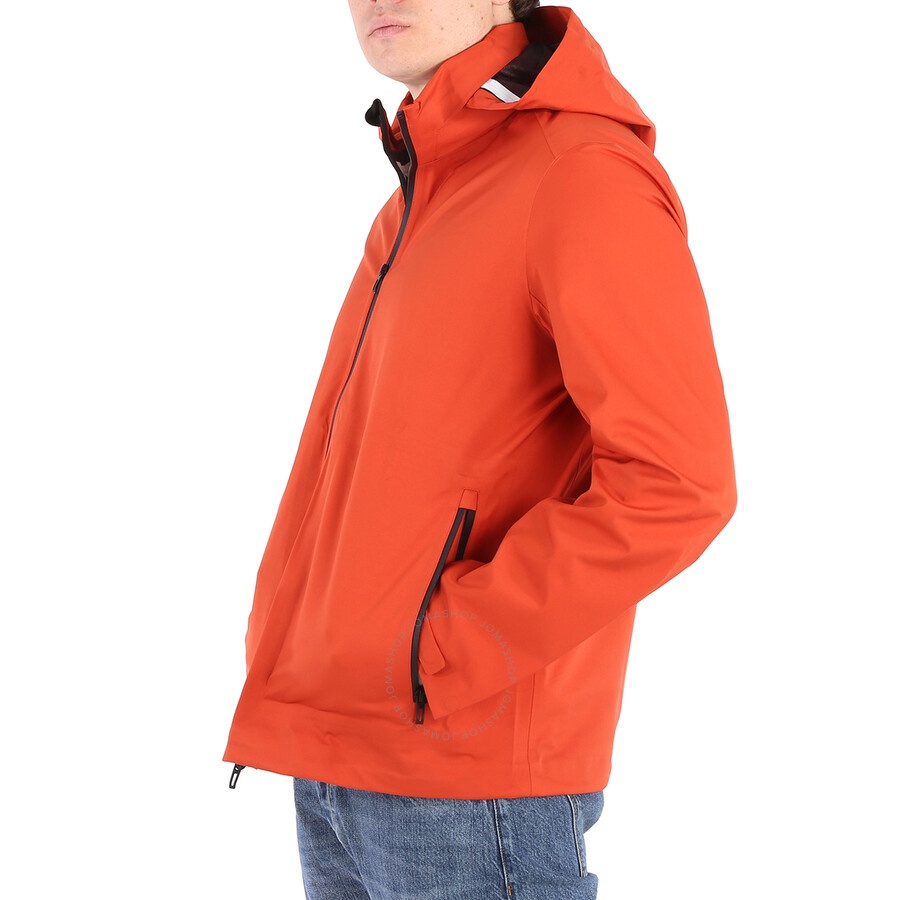 Emporio Armani Orange Water-repellent Travel Windbreaker Jacket - 3