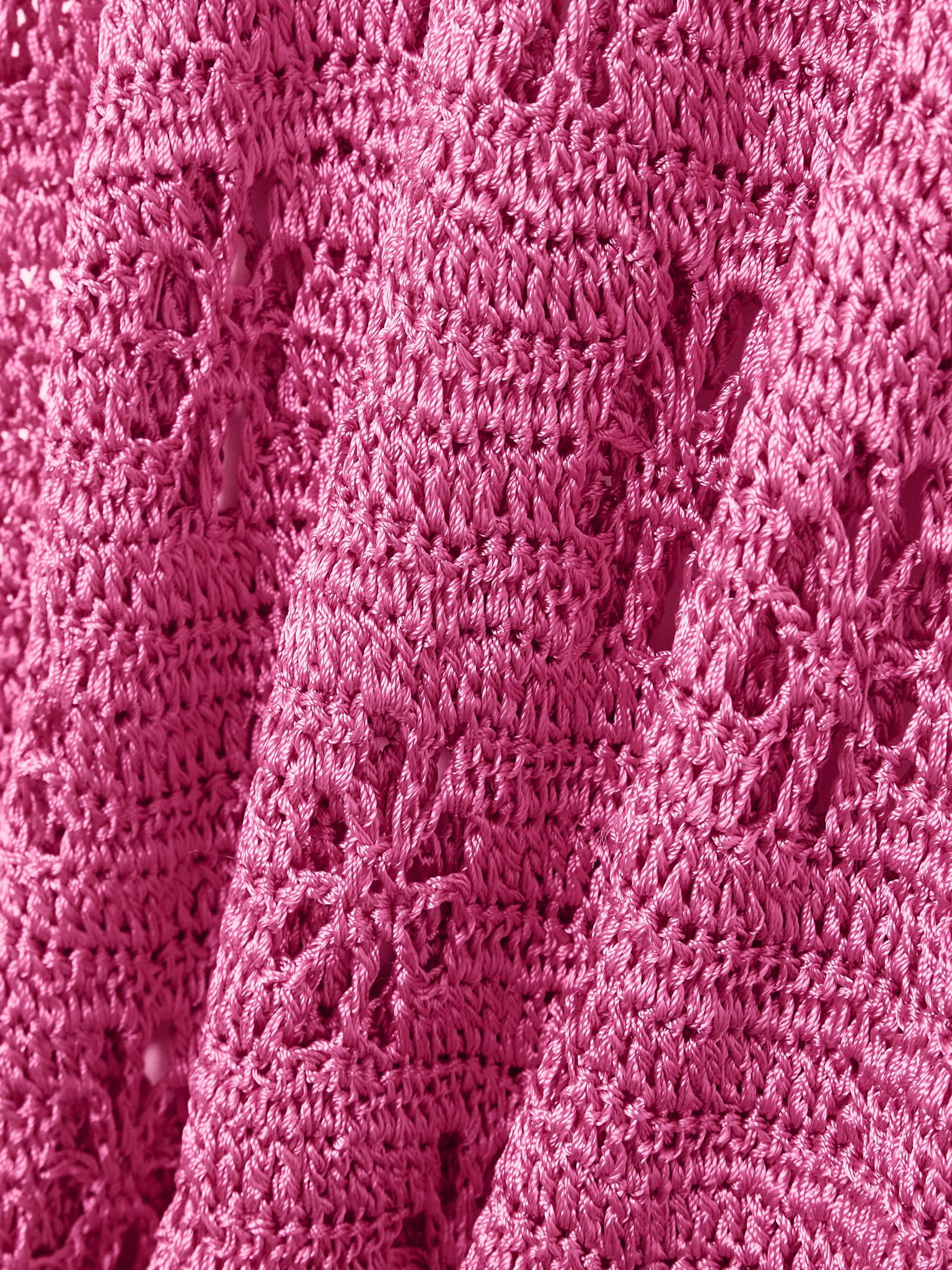 Crocheted midi dress Pink - 4