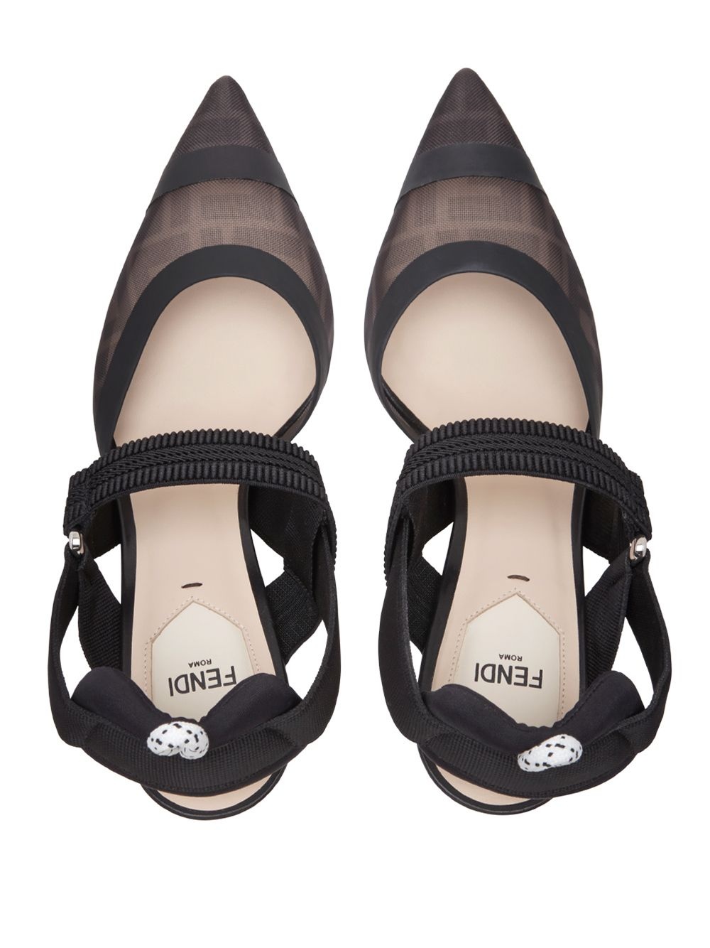 Colibrì FF motif slingback pumps - 3