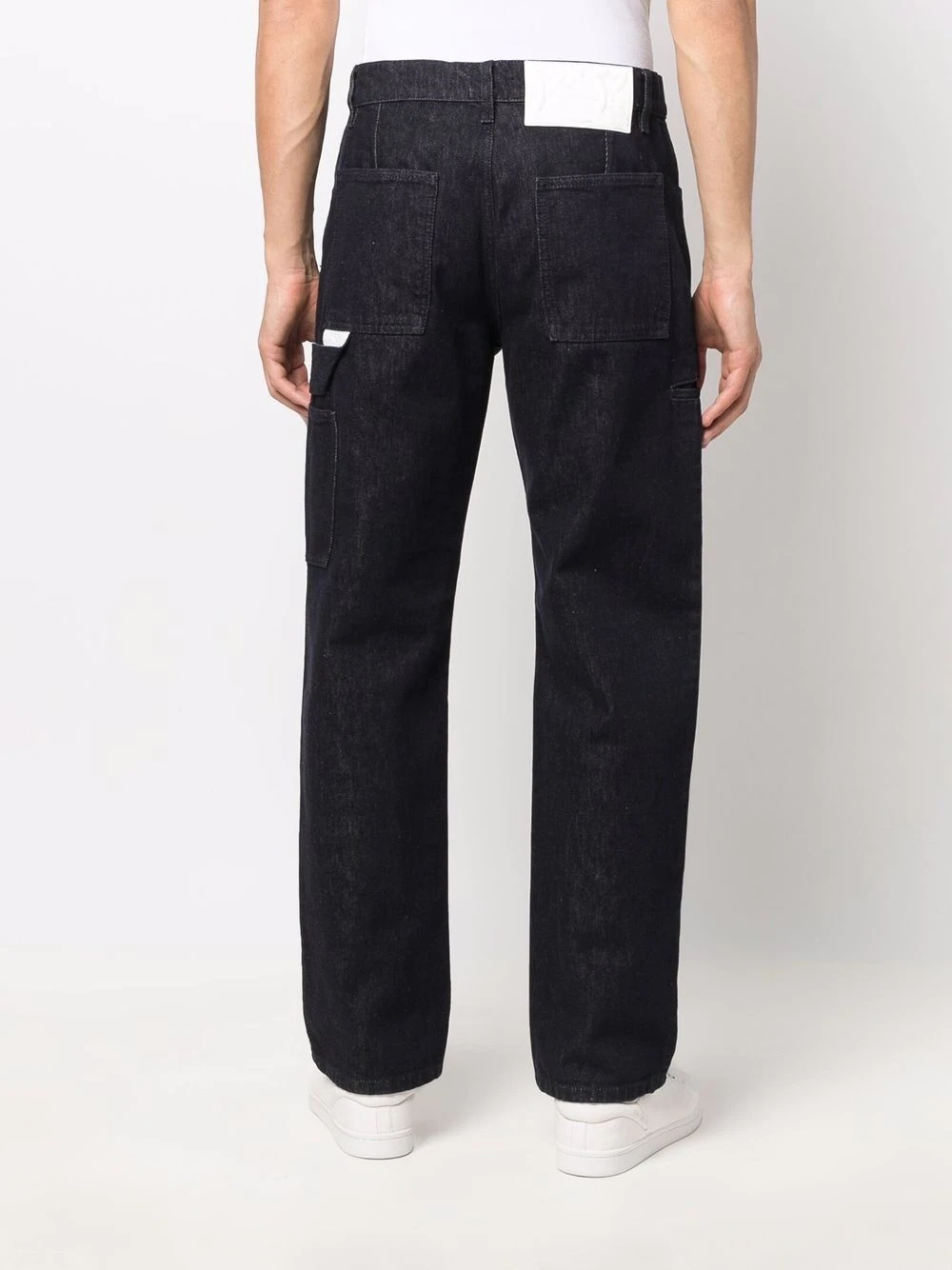 denim cargo trousers - 4