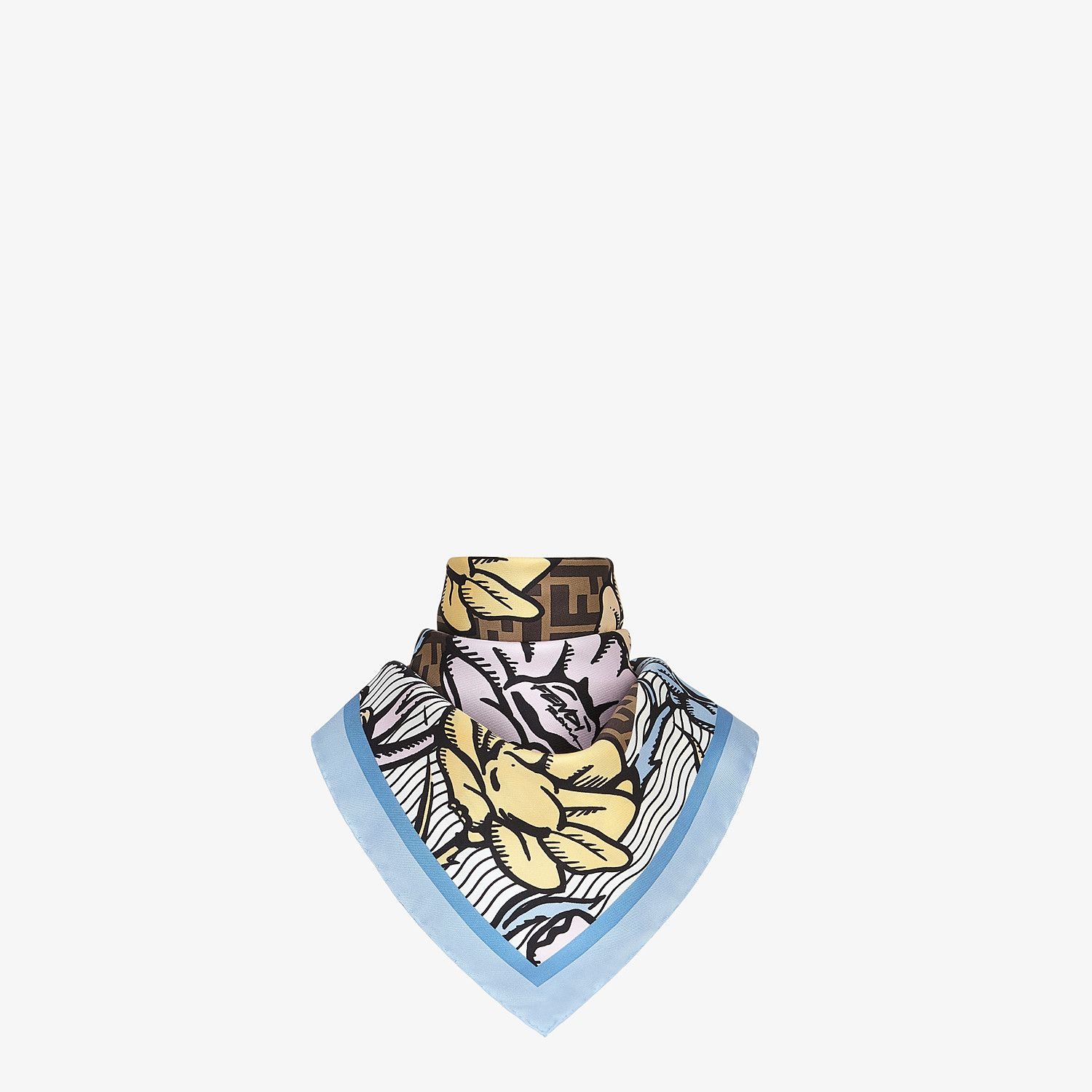 Multicolor silk foulard - 2