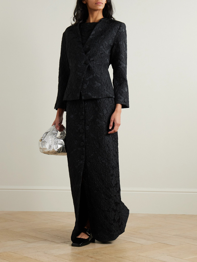 DESTREE Ivan Floral-jacquard Maxi Skirt outlook