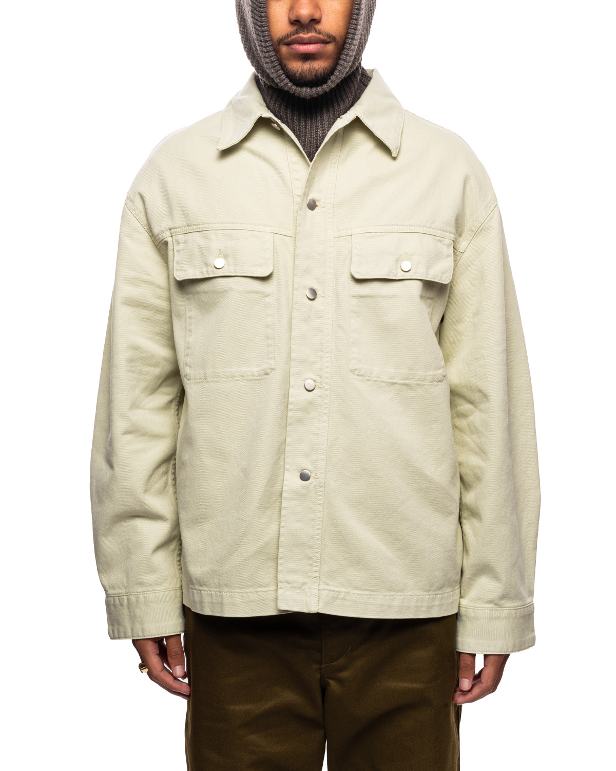 ジャケット・アウター LEMAIRE LIGHT FELTED WOOL LONG OVERSHIRT LEMAIRE LIGHT FELTED WOOL LONG OVERSHIRT