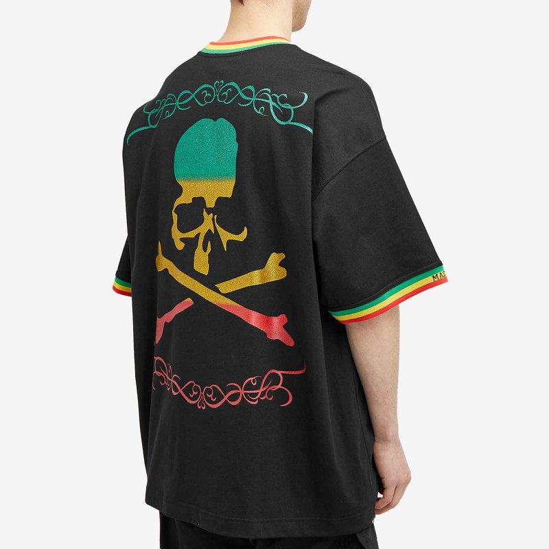 Rasta 로고 인쇄 면 T 셔츠 3