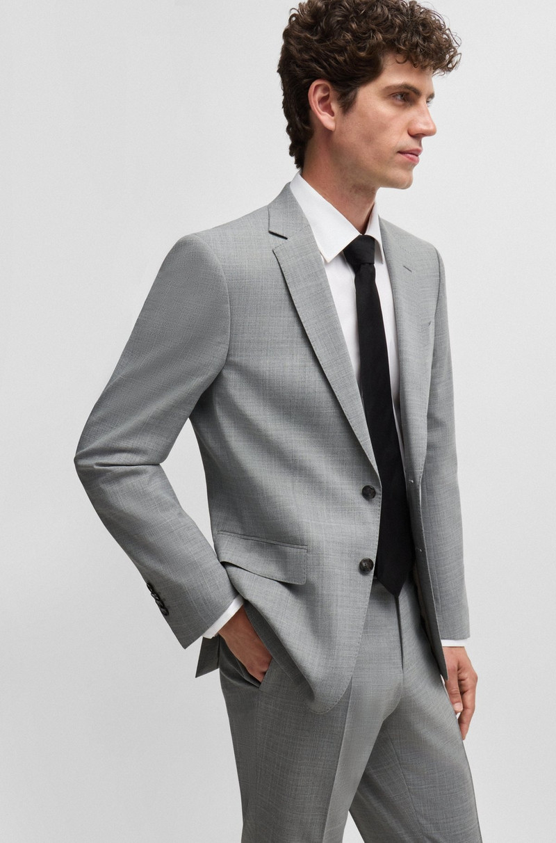 SLIM-FIT SUIT IN PATTERNED STRETCH CLOTH 2