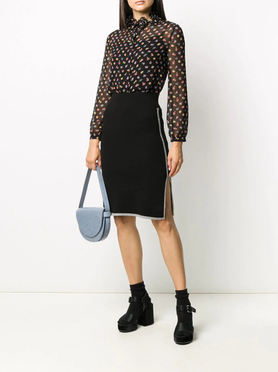 See by Chloé contrast-trim knitted skirt outlook