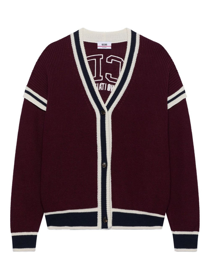 striped button cardigan 1