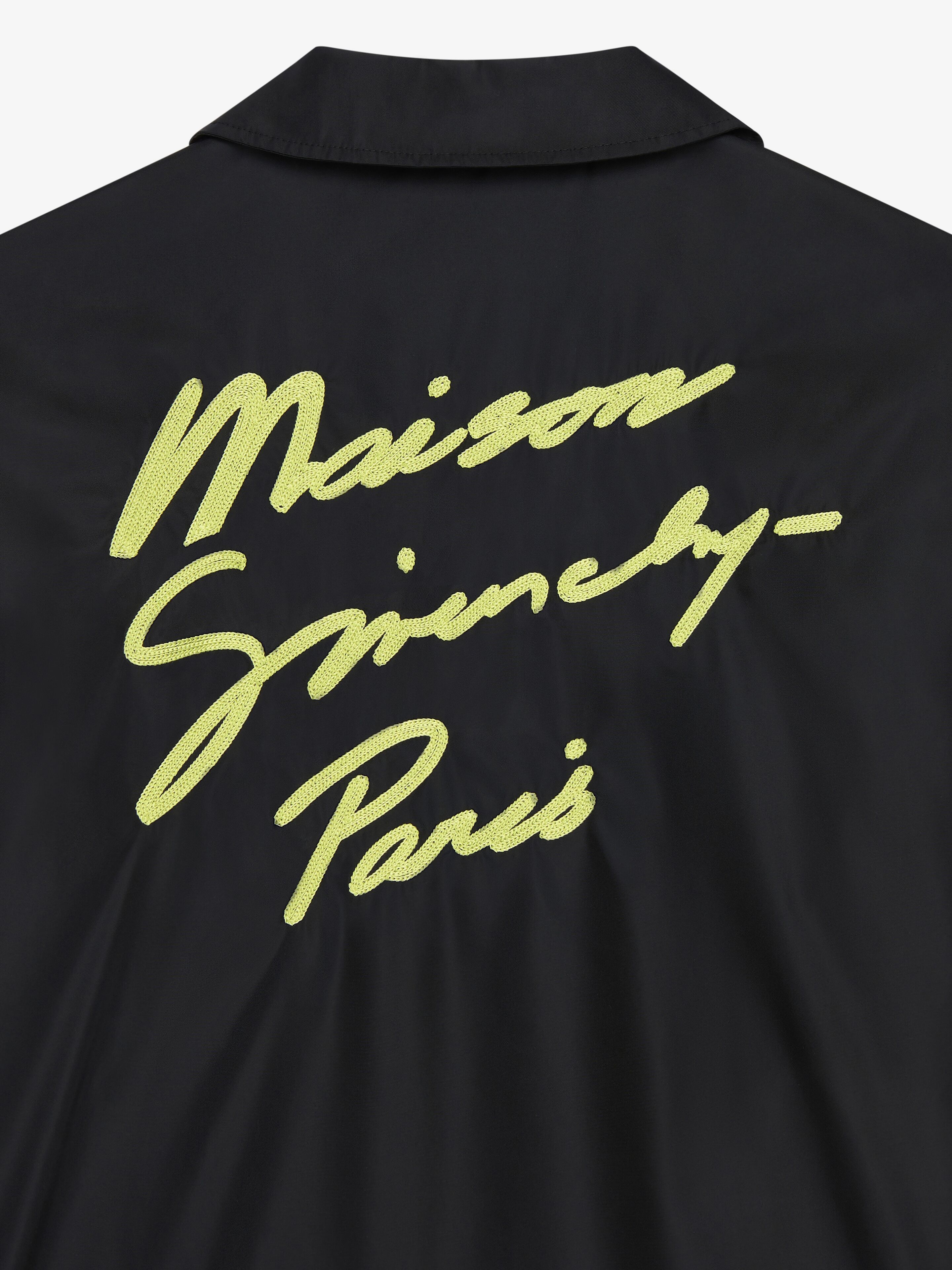 MAISON GIVENCHY EMBROIDERY OVERSHIRT - 3