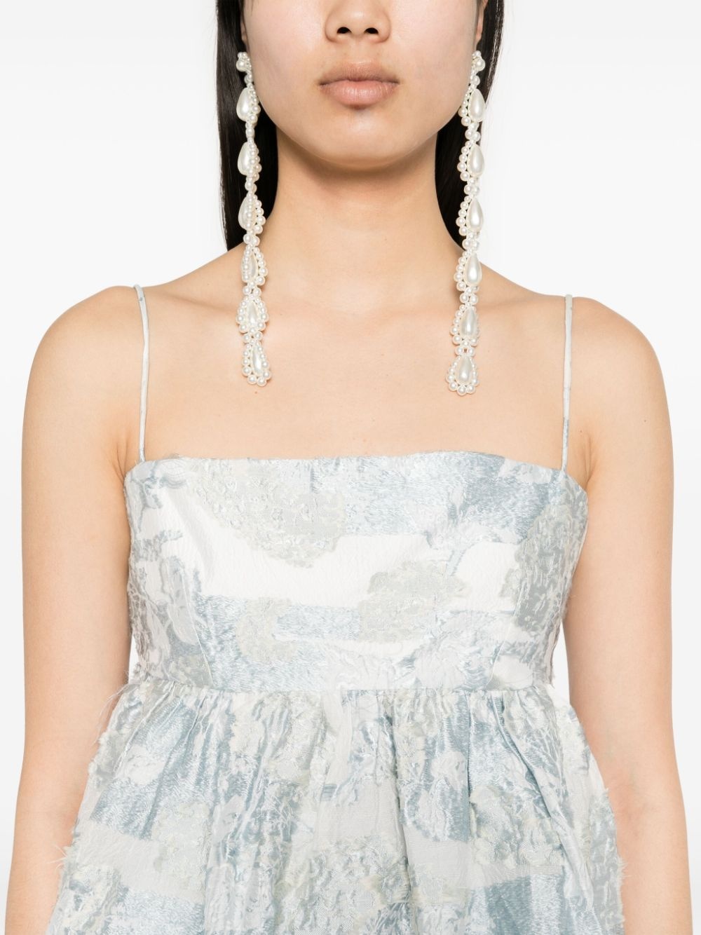 Sghari floral-jacquard top - 5