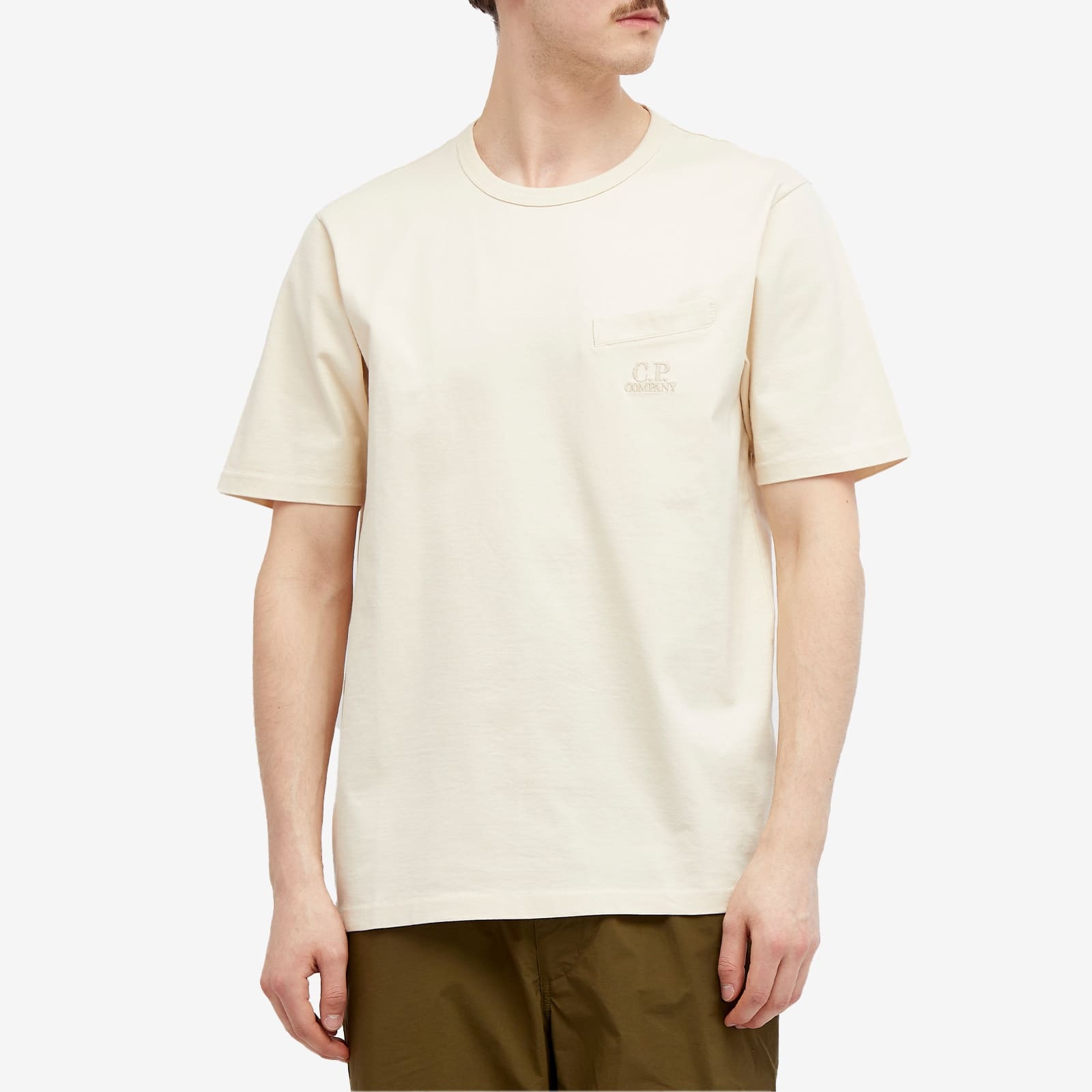 C.P. Company 30/2 Mercerized Jersey Twisted Pocket T-Shirt - 2