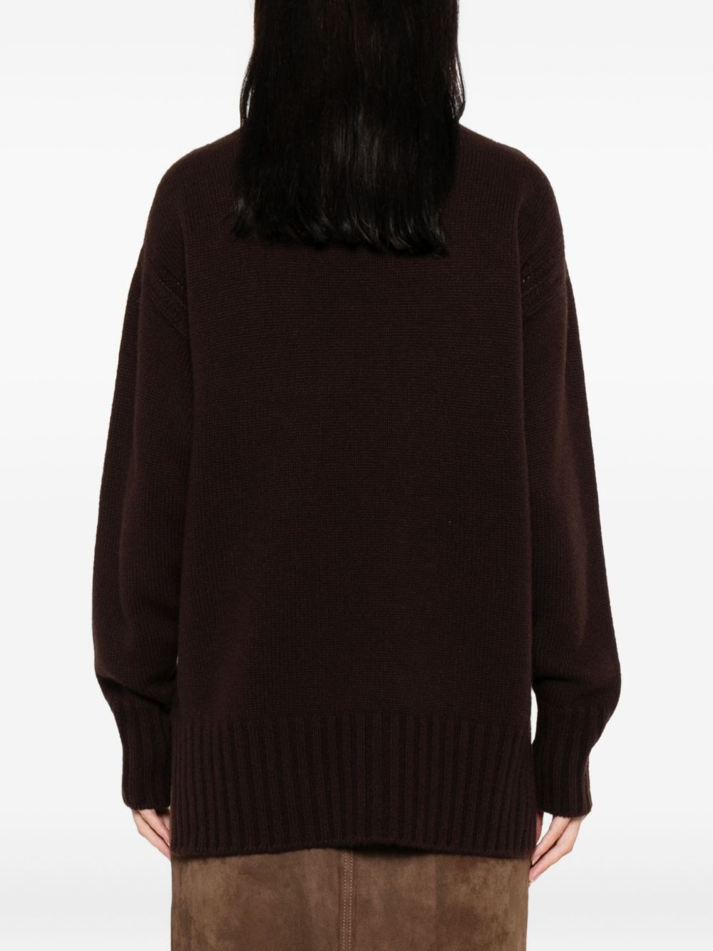 high-neck ribbed jumper - 4