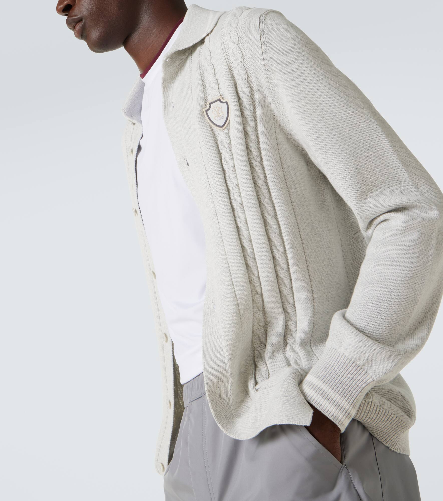 Cable-knit cotton cardigan - 5