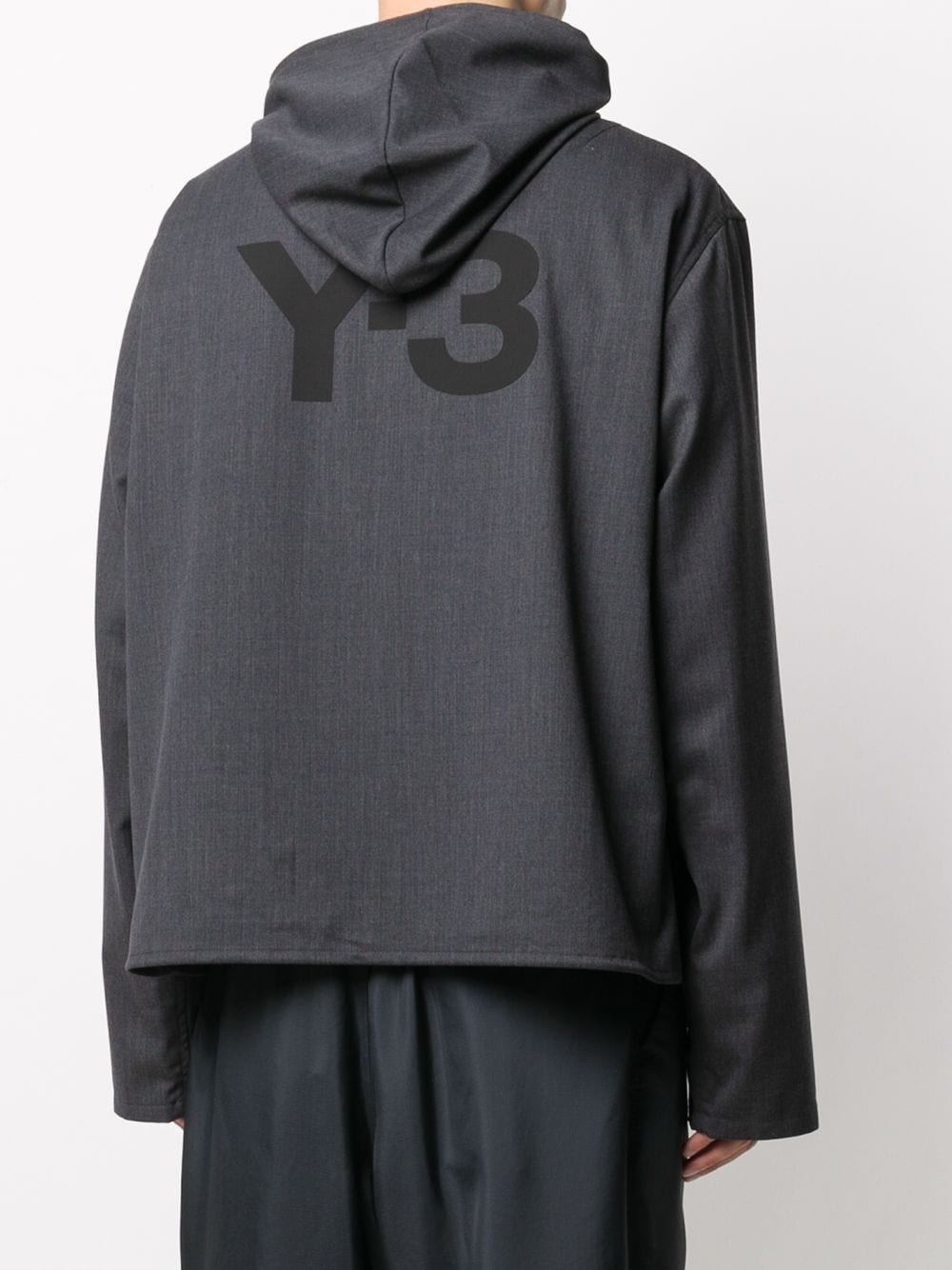 hooded logo jacket  - 4