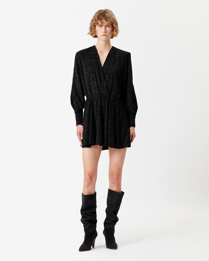 ALEXANE VELVET DRESS - 4