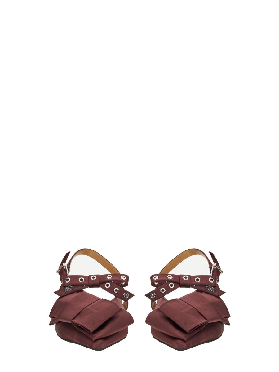 Ganni Women Satin Ballerina - 4