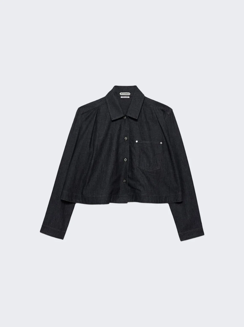 Flare Hem Shirt Indigo Denim - 1
