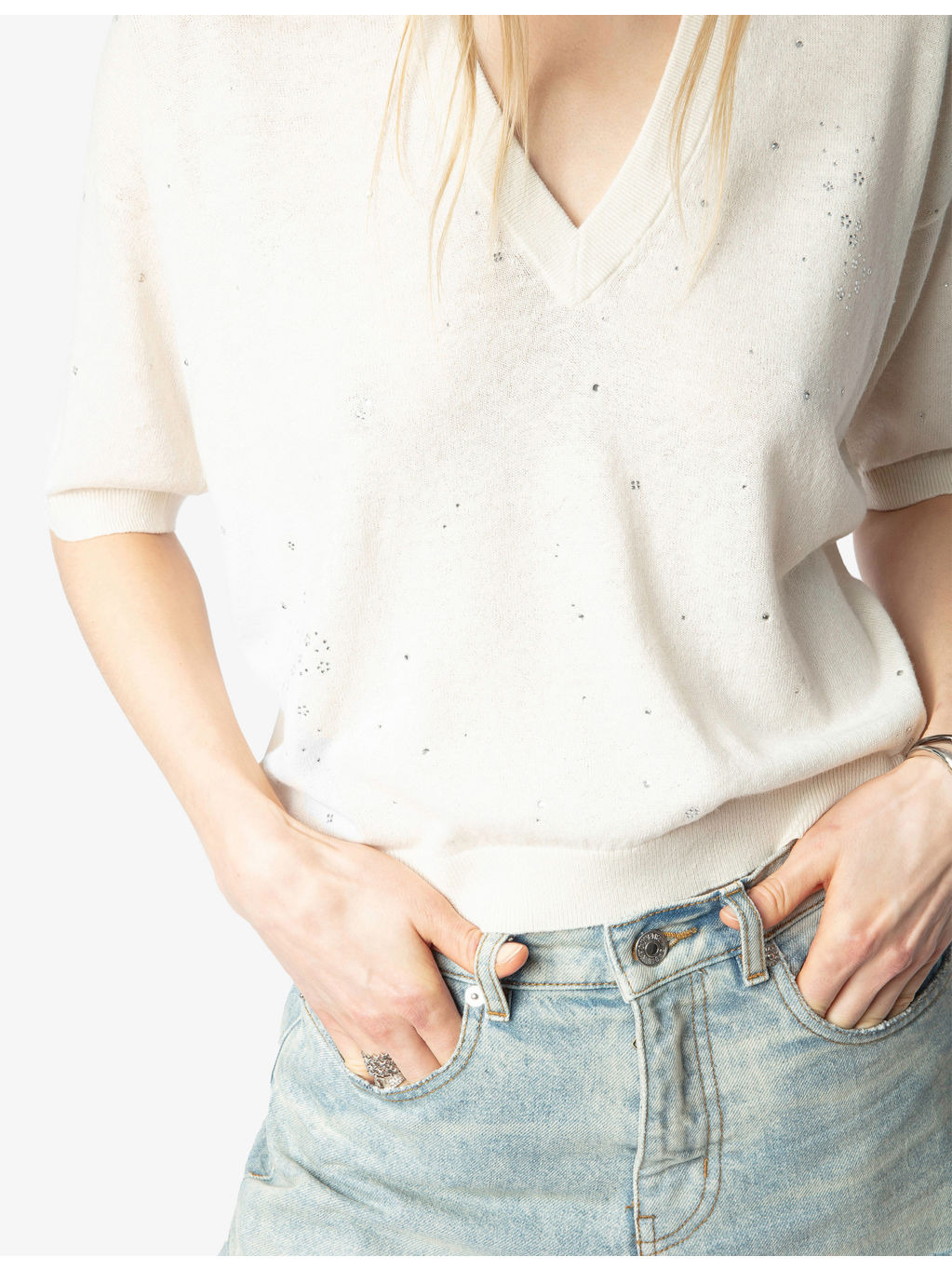 Wully Rhinestone Knitted Top - 5