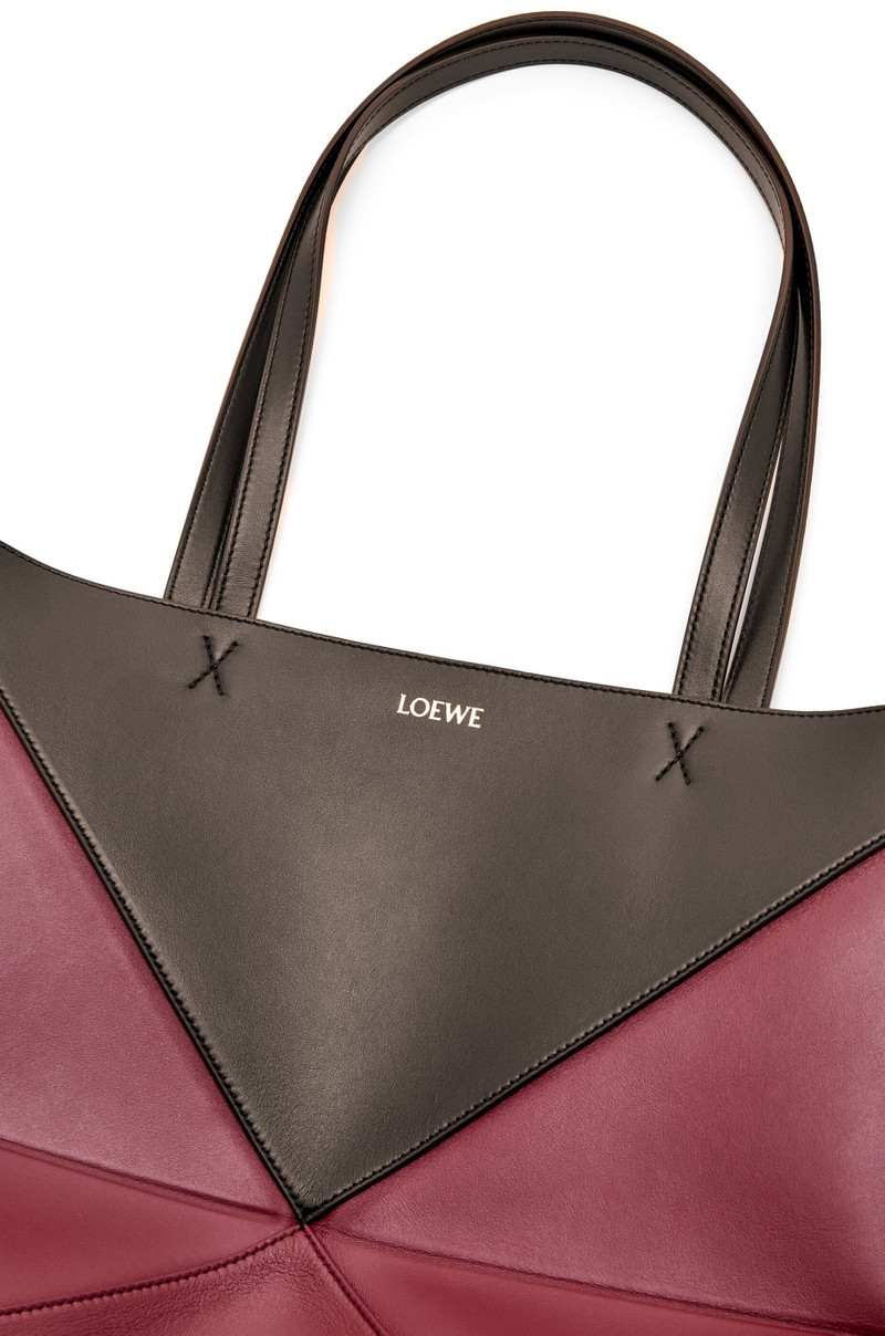 Puzzle Fold Tote in shiny calfskin 10