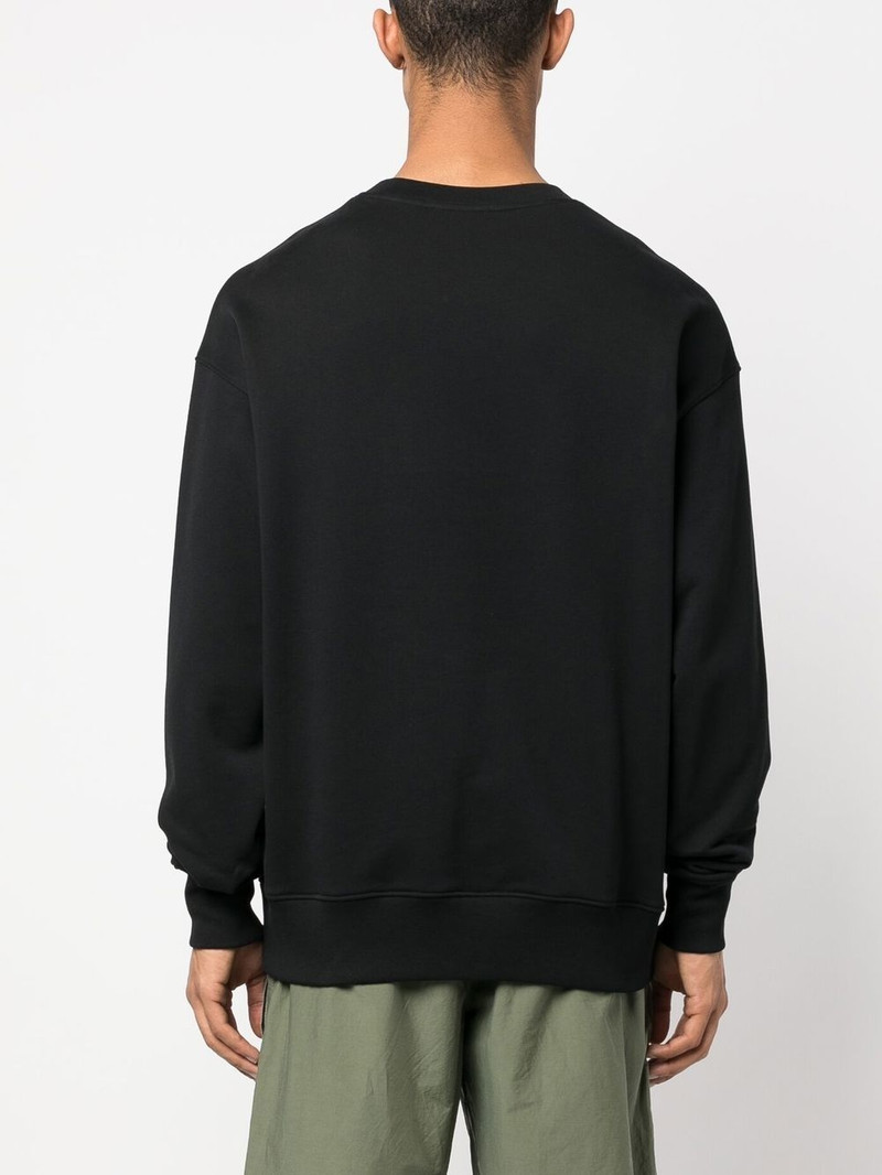 logo-print crew-neck sweatshirt 4