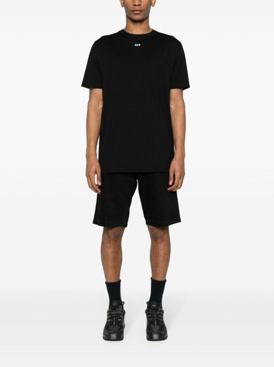 Off-White logo-embroidered cotton T-shirt outlook