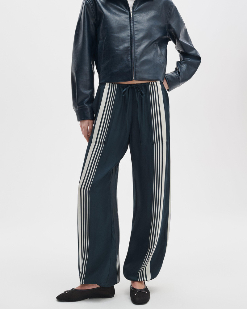rag & bone Claire Striped Silk-Blend Pant outlook