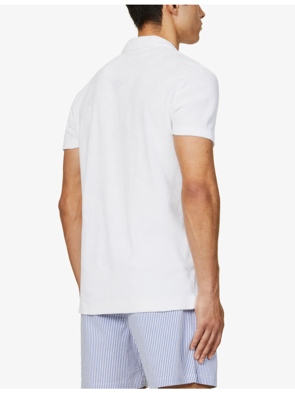 Terry towelling cotton polo shirt - 4