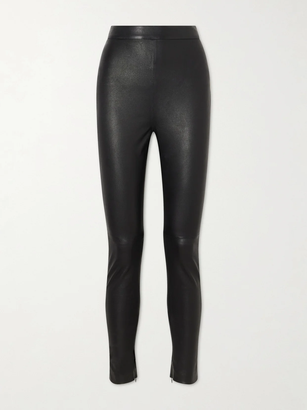 Leather Straight-leg Pants - 1