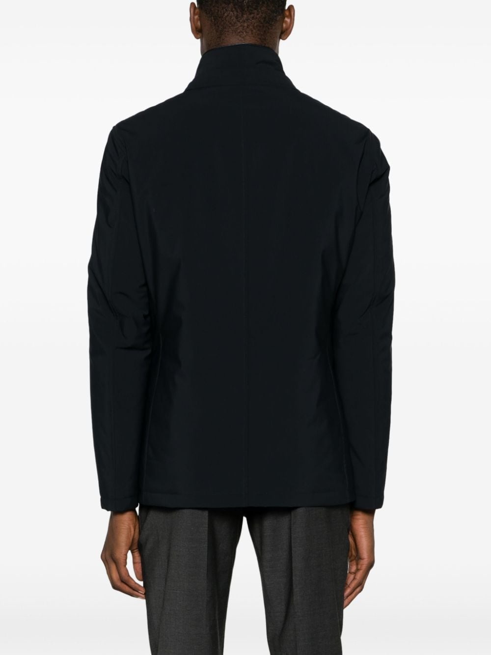 high-neck button-up jacket - 4