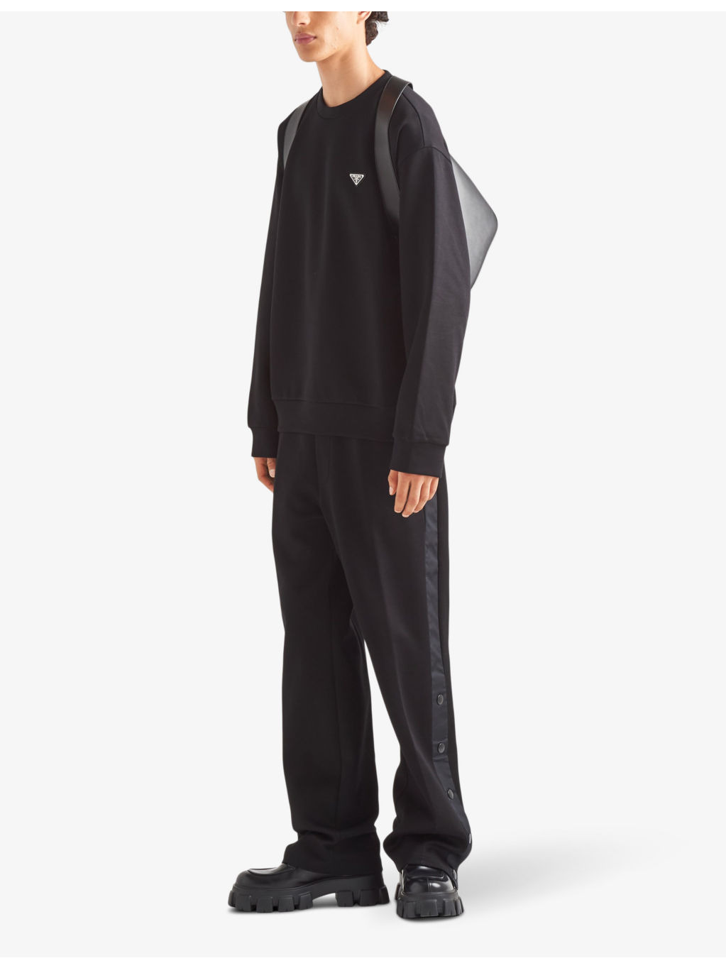 Brand-plaque boxy-fit cotton-jersey sweatshirt - 2