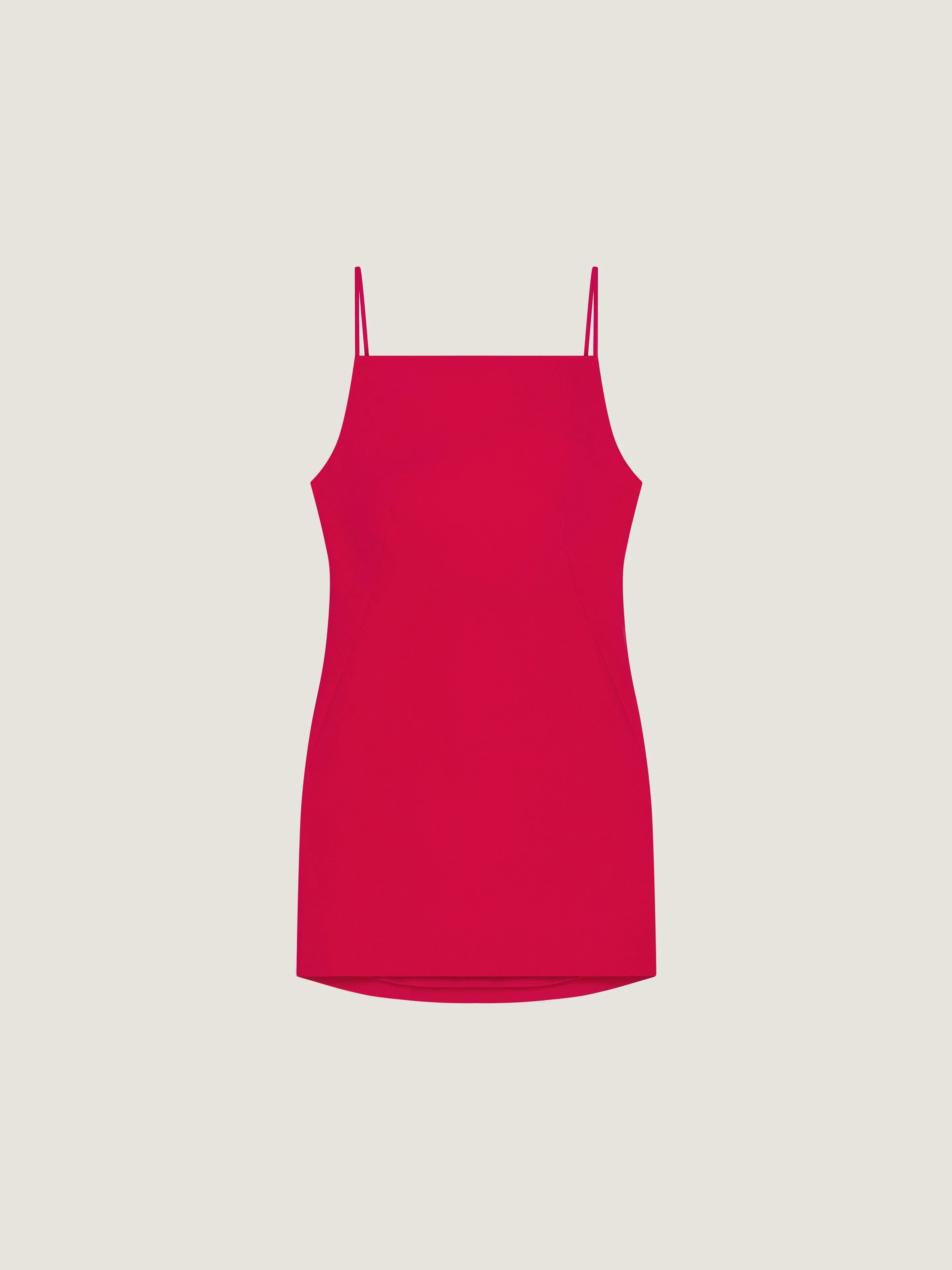 SLICED MINI DRESS IN CREPE CADY - 1
