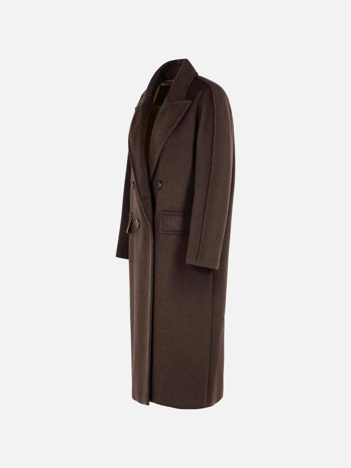 MALE OVER COAT IN CACHEMIRE, ALPACA AND BROWN WOOL - 2
