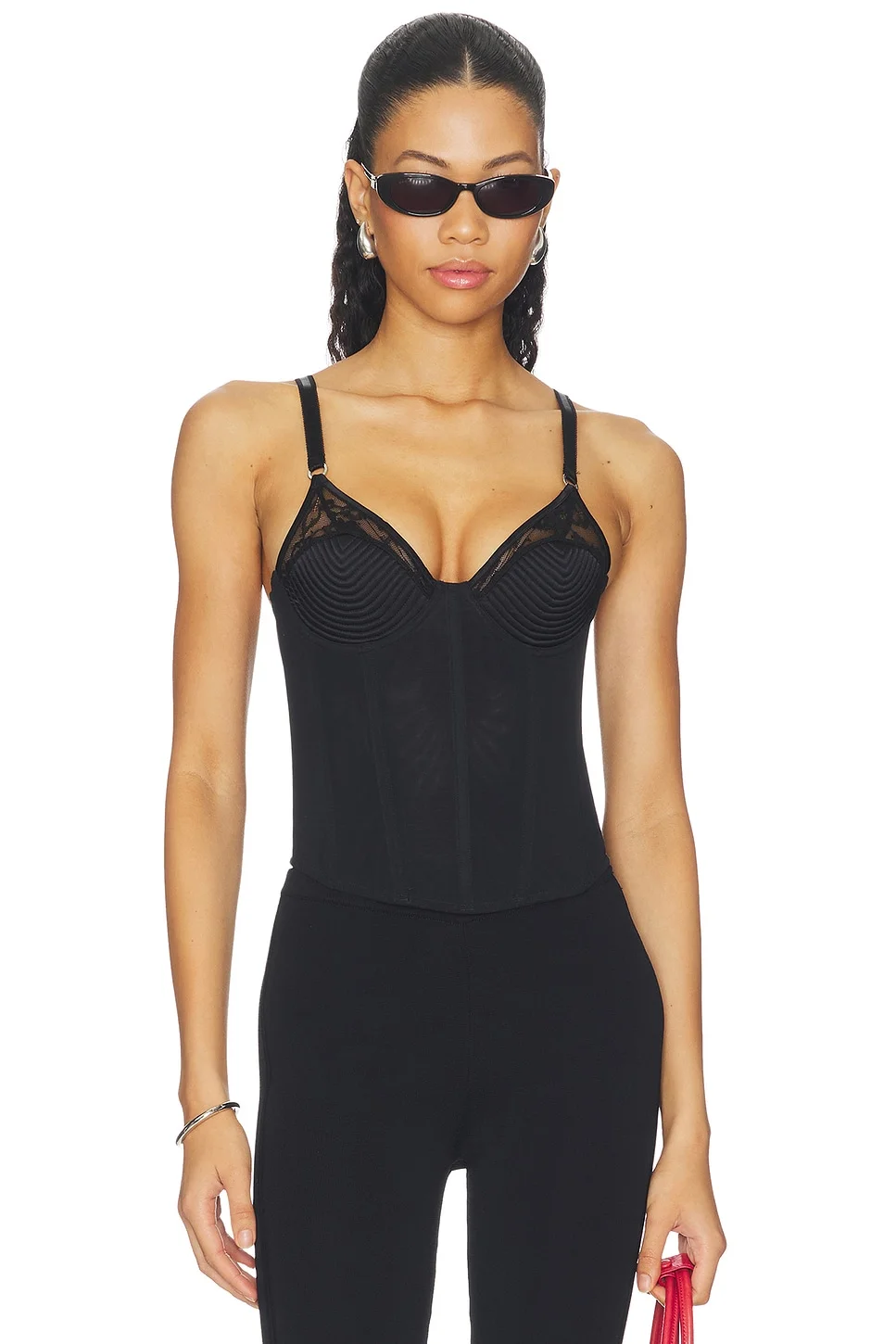 Topstitch Bebe Bra Bustier Top - 1