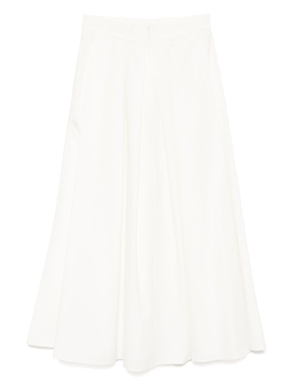 Poplin midi skirt - 2