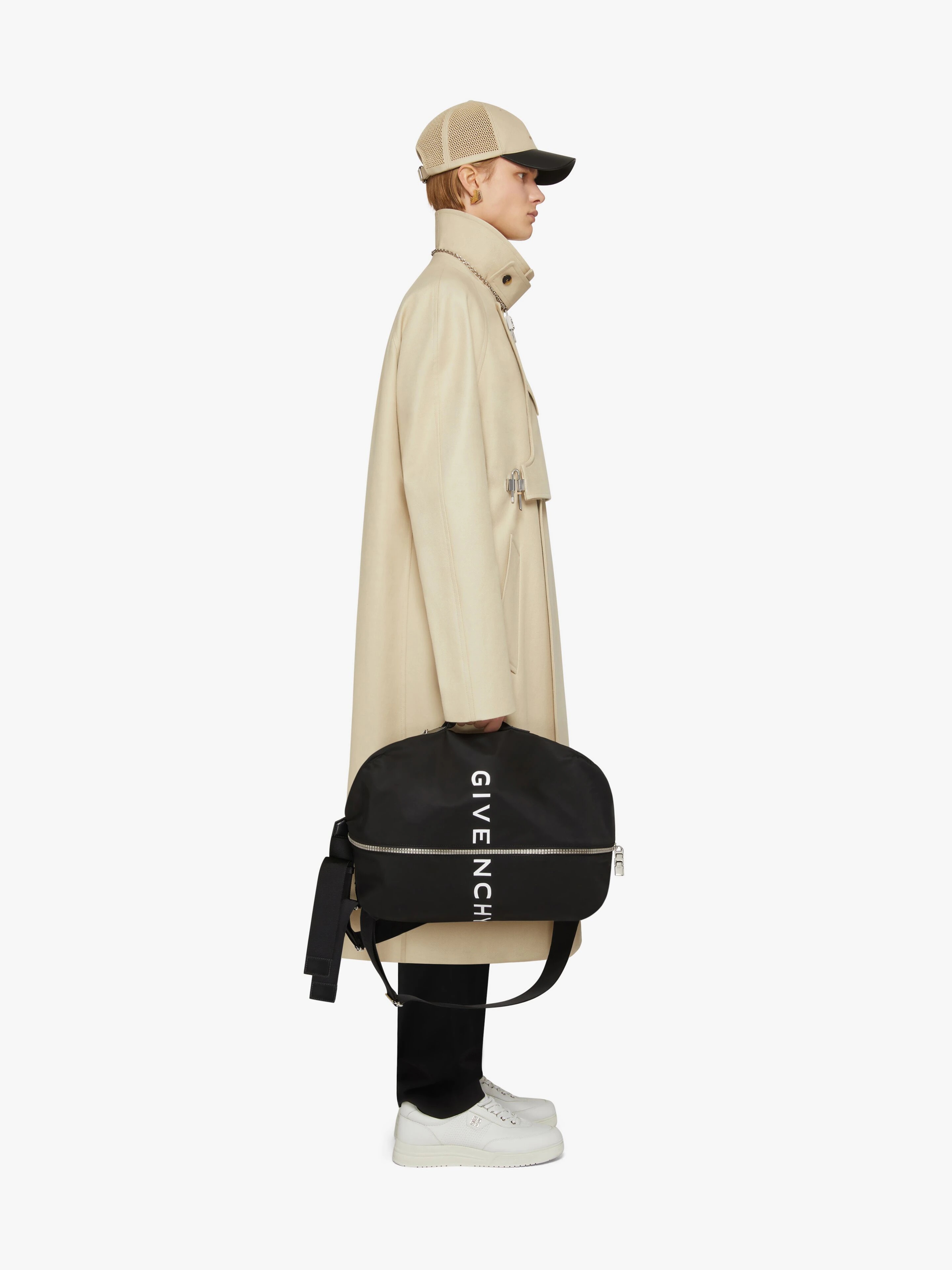 TRENCH IN COTTON TWILL WITH U-LOCK BUCKLE - 3