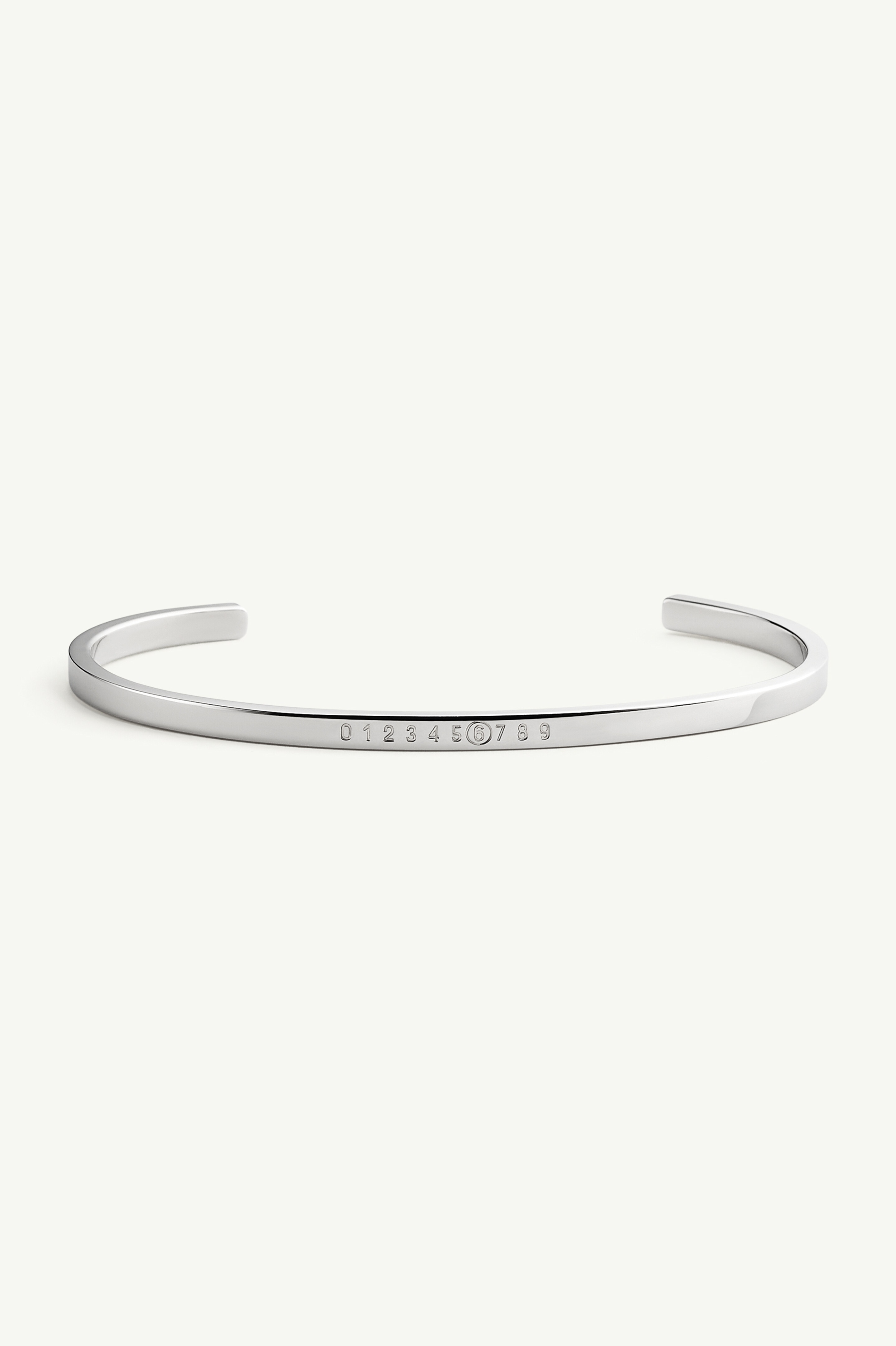 MM6 Maison Margiela Numeric Minimal Signature Cuff Bracelet