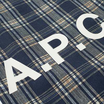 A.P.C. A.P.C. Lou Check Tote Bag outlook