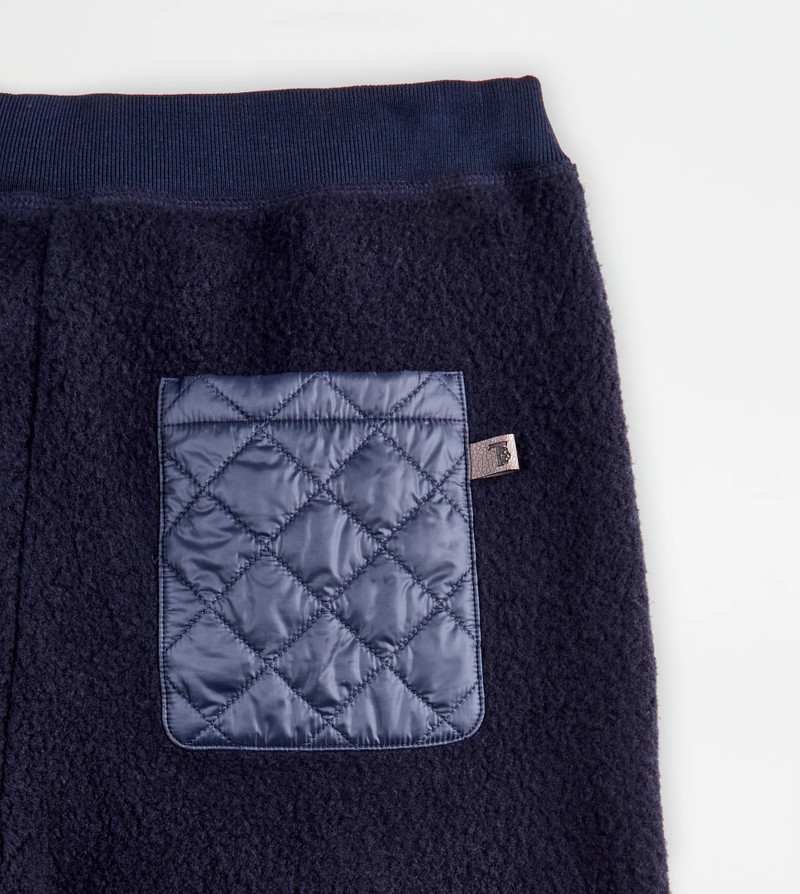 CASHMERE BLEND TROUSERS - BLUE 6