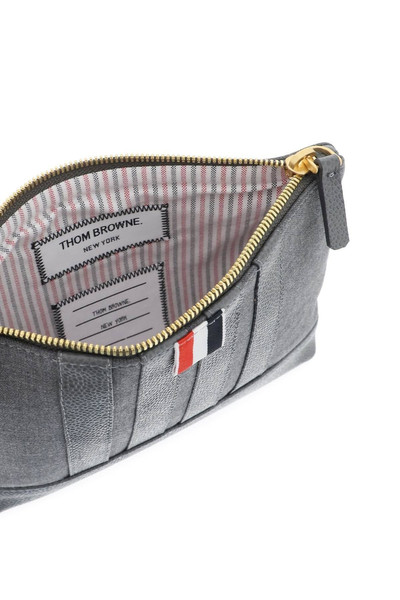 Thom Browne WOOL 4-BAR SMALL POUCH outlook