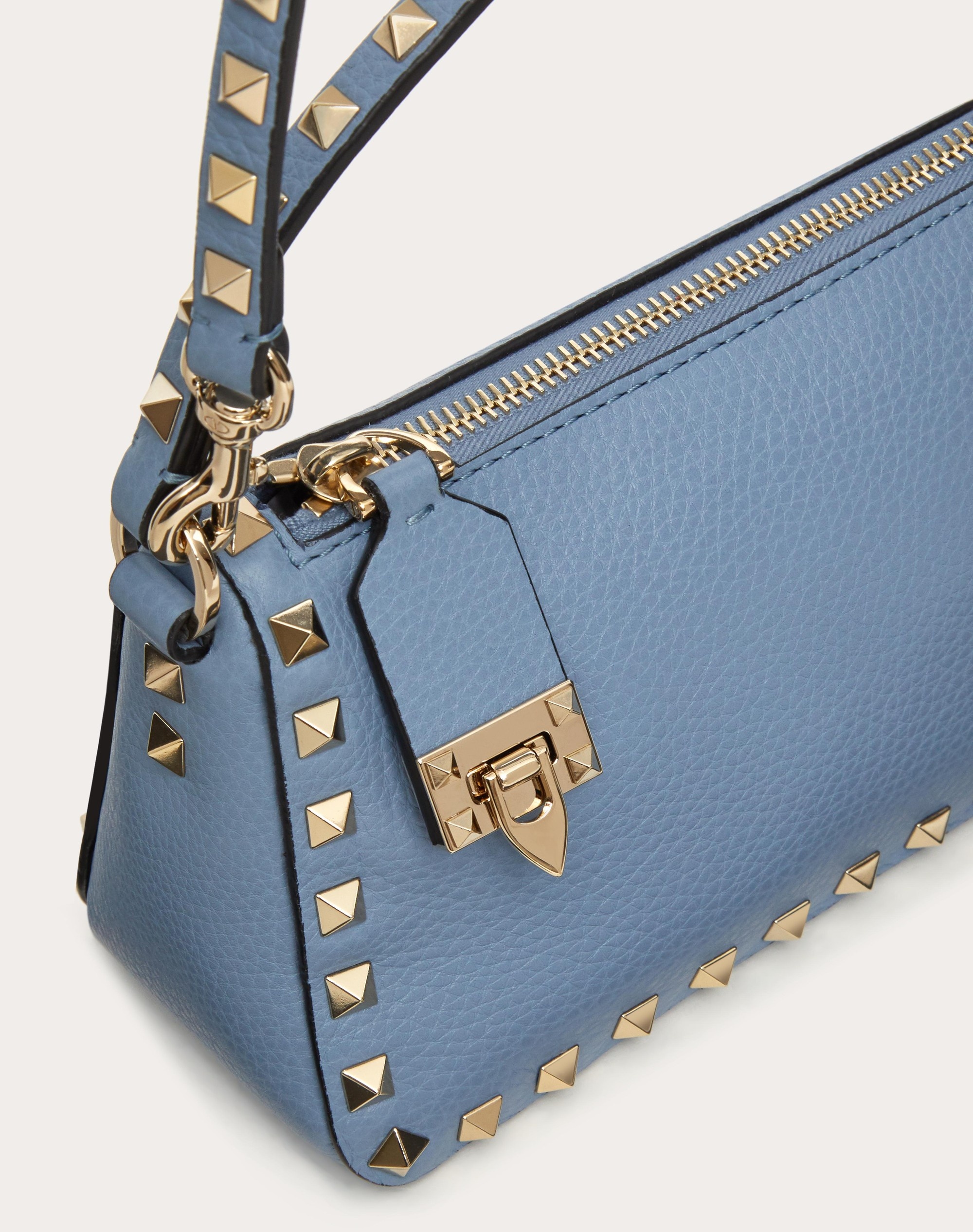 SMALL ROCKSTUD GRAINY CALFSKIN CROSSBODY BAG - 5