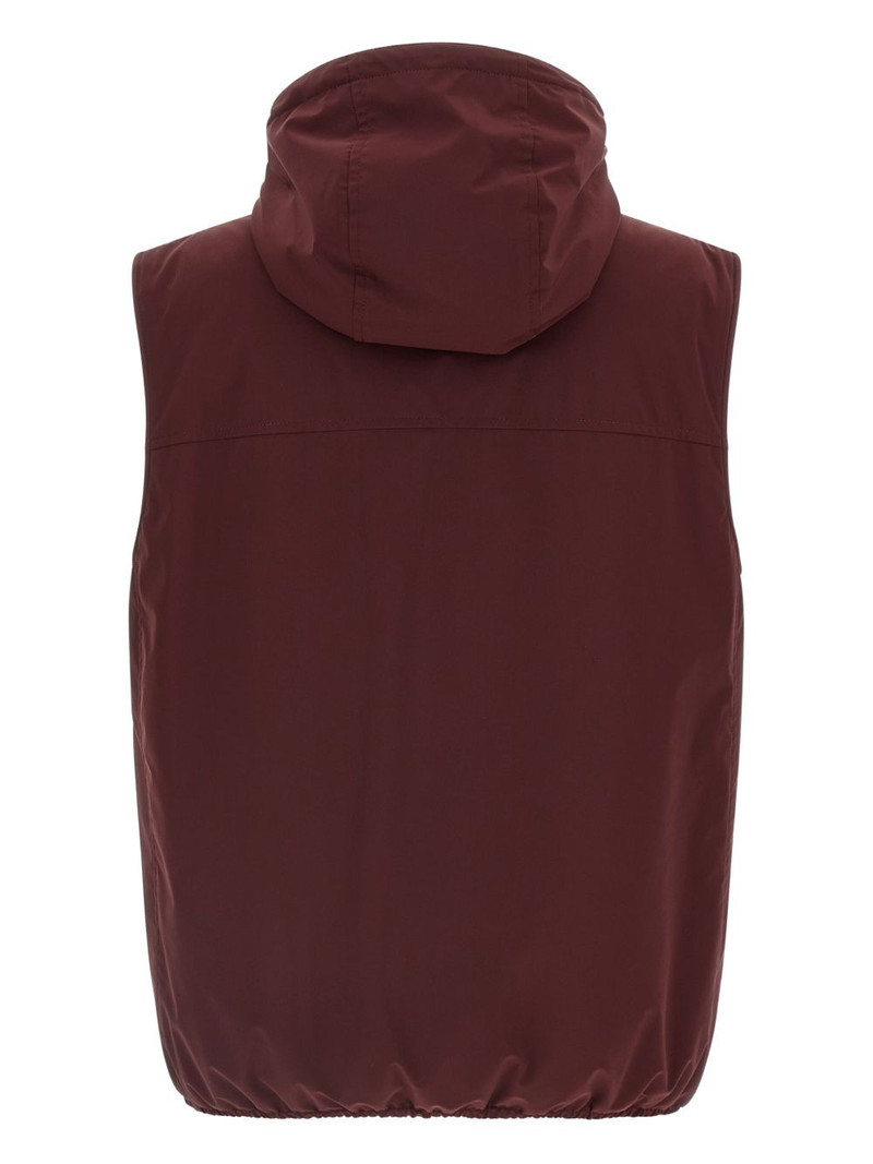 Brunello Cucinelli hooded padded waistcoat outlook