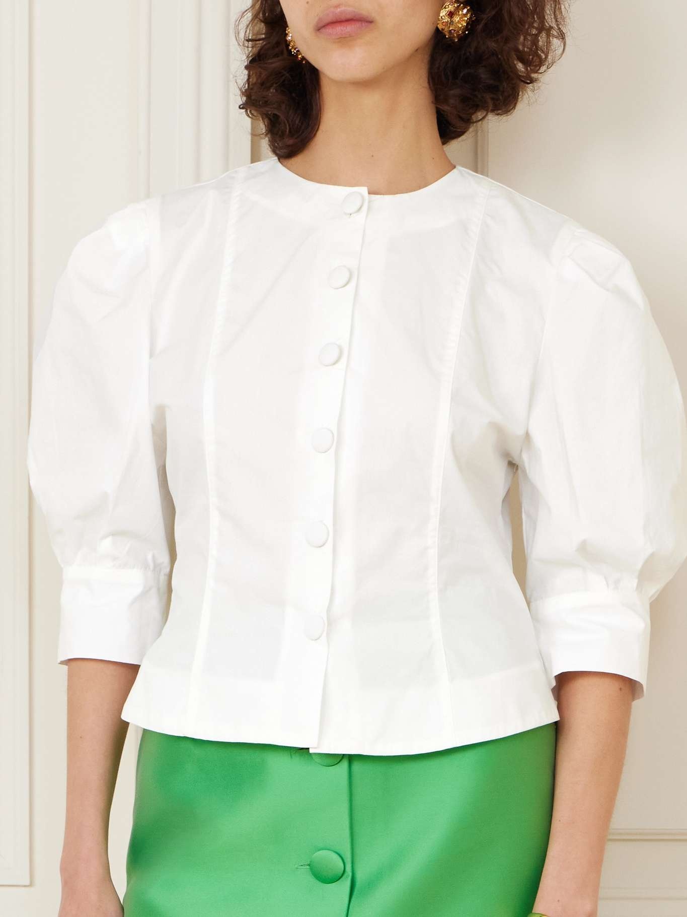 Jasper cotton-poplin blouse - 3