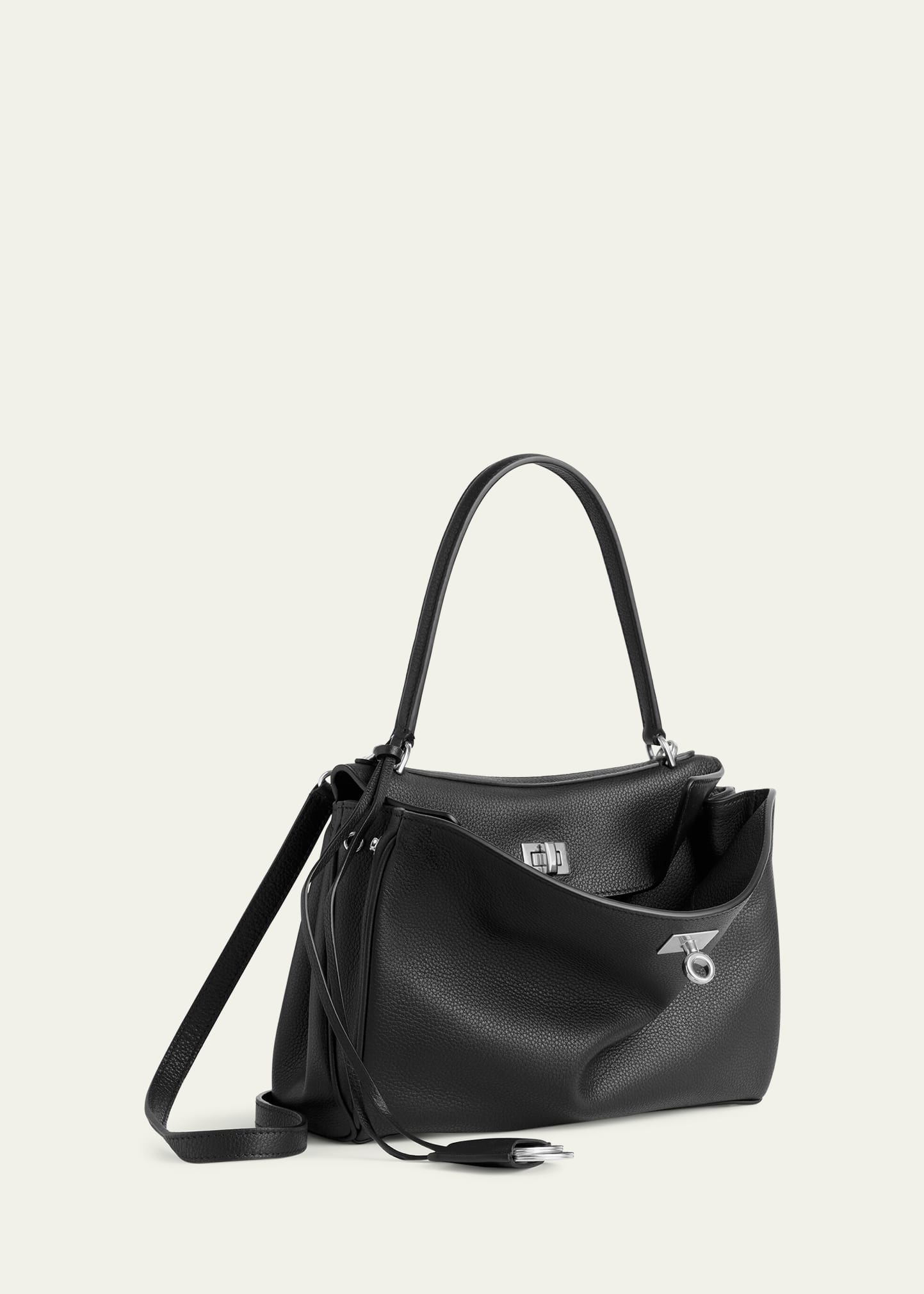 Rodeo Small Grained Leather Top-Handle Bag - 6
