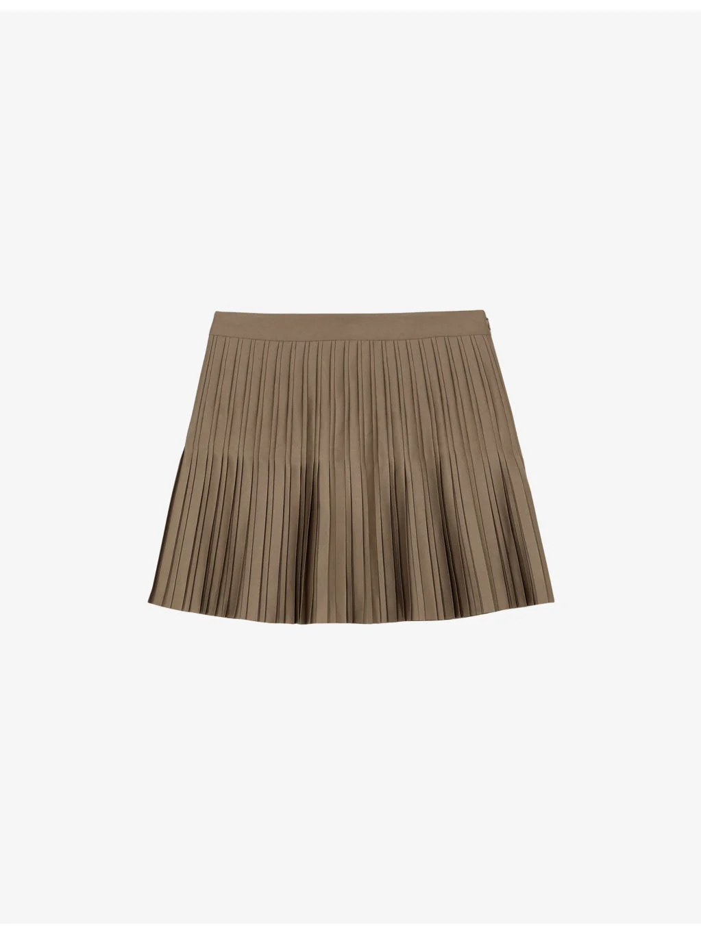Sadie Pleated Satin Mini Skirt - 1