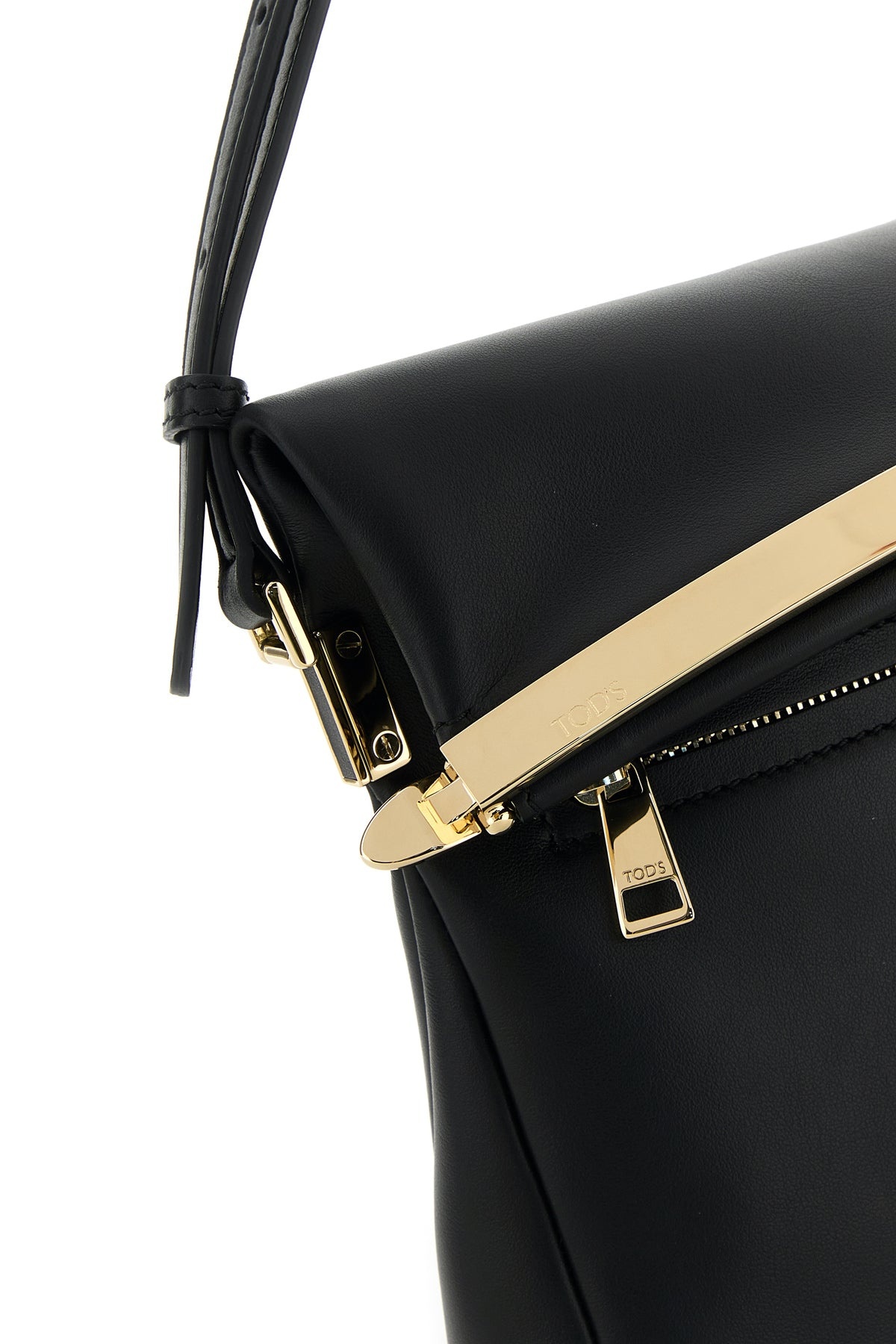 Black leather shoulder bag - 4